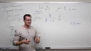 Finding Domain of Composite Functions (Precalculus - College Algebra 49)