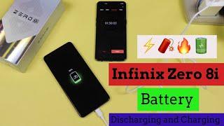 Infinix Zero 8i - Battery Discharging and Charging Test   ️ ️    | Battery Test in Detail