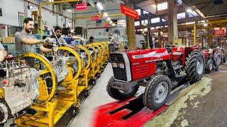 Factory Tour: Mass Production of Tractors Engines | Mysterious World of Tractor Engine Assembly