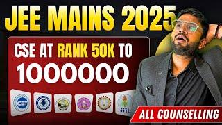 50K – 10 Lakh Rank? Best CSE Colleges   | All India Counselling Covered!