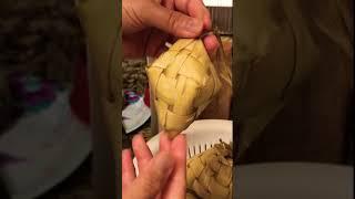 This Is How We Make Puso or Hanging Rice In America  #shorts #rice #filipinofood
