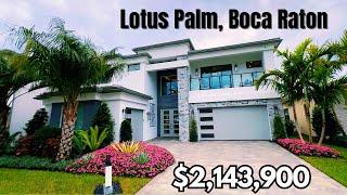 NEW HOME TOUR IN LOTUS PALM BOCA RATON FLORIDA | SUMATRA GRAND FOR $2M+ | BOCA RATON REALTOR