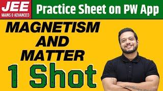 MAGNETISM AND MATTER in 1 Shot | From Zero to Hero | JEE Main & Advanced