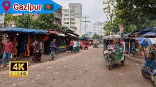 4K Bangladeshi walking tour Dhaka city 2023 || Around Sinabaha Bazar Gazipur walking tour 23