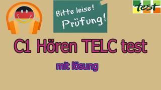 C1 Hörverstehen  TELC TEST