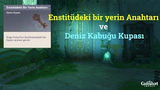 Enstitüde Bir Yerin Anahtarı ve Deniz Kabuğu Kupası |Dünya Görevleri & Bulmaca|Genshin Impact Türkçe