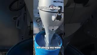 2015 Honda 9.9hp not pissing any water. @OutboardMadness #outboardmadness