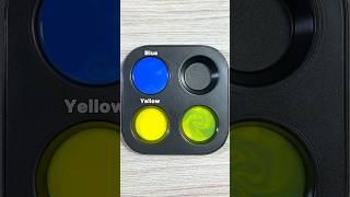 Yellow + Blue = ? Guess mixed colors - satisfying color mixing #colormixing #satisfying #mix #artmix