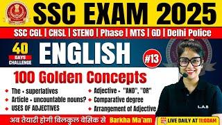 SSC Exams 2025 | SSC CGL, CHSL, MTS English Classes by Barkha Mam | English Grammar Concepts
