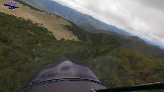 full flaps, full slip down the mountain to land! - high altitude off-airport #windy #aircraft #stol