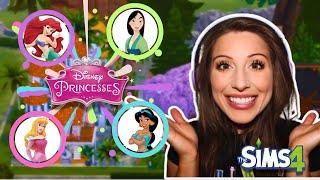 Each TINY HOME is a Different DISNEY PRINCESS Part 2 in the Sims 4