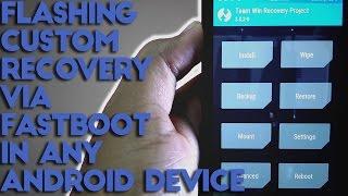 How to install Custom recovery via fastboot on any Android device