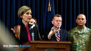 Gov. Kim Reynolds announces first cases of COVID-19 in Iowa (3.8.20)