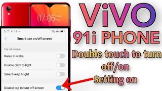 Vivo 91i Phone Double touch to turn off/ on Setting on #rajuhelp24 #phone #setting