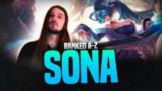 RANKED A-Z: SONA! LEAGUE OF LEGENDS!