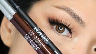 Urban Decay 24/7 Glide-On Waterproof Eyeliner Pencil Perversion Whiskey & Rockstar Try On + Review