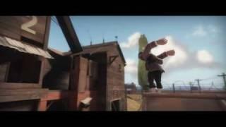 The Soldier attempts a jump (TF2 animation)