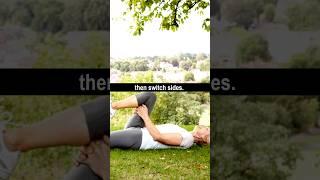 Exercises to help with Ankylosing Spondylitis - The Knee-to-Chest Stretch | #ankylosingspondylitis