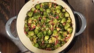 Brussels Sprouts with Bacon and Onion (Great Side Dish)