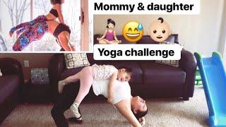 Cutest Mommy and daughter yoga challenge