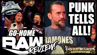 CM Punk Spills EVERYTHING On MMA Hour | WWE Raw Apr 1, 2024 REVIEW - WrestleMania 40 Go-Home Show!