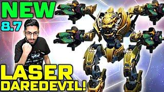 NEW Laser TYPHON w/ Daredevil Pilot Skill +300% Damage Buff | War Robots 8.7 Mk3 Gameplay WR