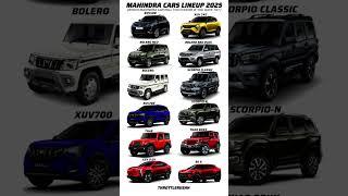 mahindra suv's lineup price list 2025 #mahindra #mahindrathar #mahindrascorpio #mahindracars #thar