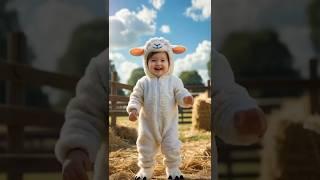 ADORABLE CUTE BABY SHEEP AND CHICKS COSTUME #cute #baby #cutebaby #adorablebaby #sheep #chicken