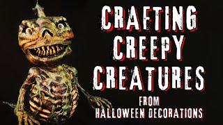 Crafting CREEPY Creatures Out Of Halloween Decorations | Dark Nook