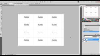 Раскладка визиток в Фотошопе на формат А4