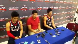 Post game interview with Coach Aldin Ayo, Mark Cruz, and Kent Racal