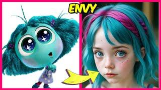 Inside Out 2 Characters as Humans & their favorite Drinks! (and favorite things) | Envy, Anxiety