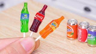 Amazing Miniature Lollipop From Coca Cola, Sprite, Fanta Recipe | Decorating Ideas of Mini Bakery