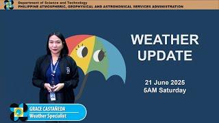 Public Weather Forecast issued at 5AM | June 21, 2025 - Saturday