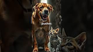 Heroic Dog Saves Kitten - Sad Animal Story in the Rain