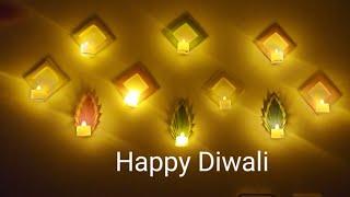 Decorate your wall for this diwali with colourful paper craft /colour paper crafts for Diwali 2024