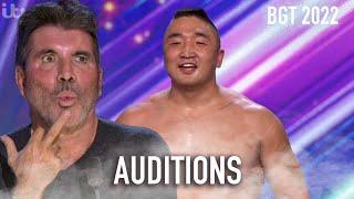 Tulga: STRONGMAN from Mongolia Puts SHOCK in Simon Cowell's Face! | Britain's Got Talent 2022