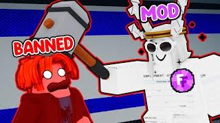 TROLLED A MODERATOR AND GOT BANNED! (ROBLOX FLEE THE FACILITY)
