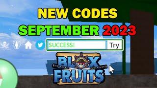 NEW BLOX FRUITS CODES SEPTEMBER 2023