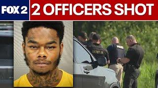 Two Southgate officers shot leading to massive manhunt; Dearborn police search for missing mother