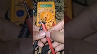 Resistance checking with multimeter 〽️