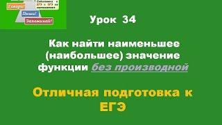 34 Как найти наименьшее наибольшее значение функции без производной