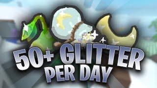 How to *FARM* 50+ Glitter PER DAY | Bee Swarm Simulator