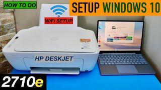 HP DeskJet 2710e Setup Windows 10 Laptop or Computer.