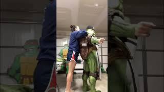 Ninja turtle costume suit up