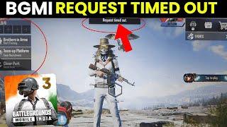 BGMI Request Timed Out Problem Fix || Bgmi Request Timed Out Error 2024