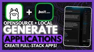 Bolt.New + Ollama: AI Coding Agent BEATS v0, Cursor, Bolt.New, & Cline! - 100% Local + FREE!