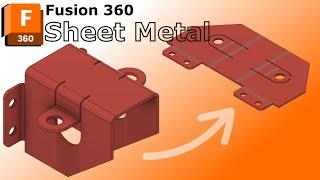 Fusion 360 Sheet Metal Workflow - No Talking, Just Action