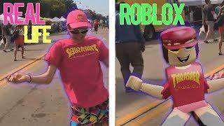 DANCES ROBLOX VS REAL LIFE !!!