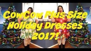 Plus Size CowCow Holiday Dresses! First Impressions & Try on